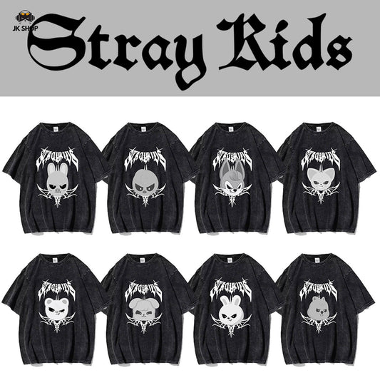 StrayKids Domin ATE Tour Vintage Washed T-Shirt Collection1