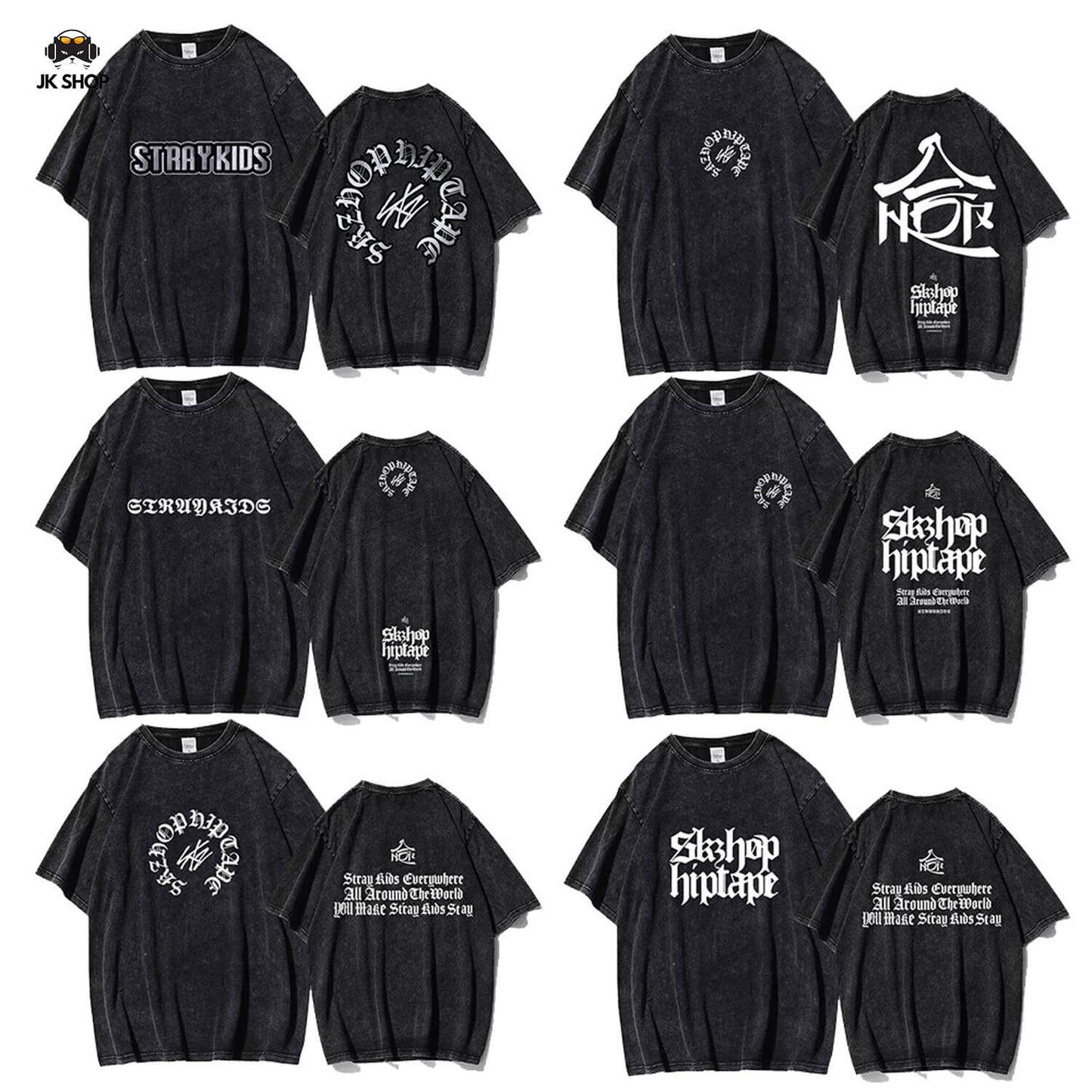 StrayKids insipired HOP Vintage Washed T-Shirt