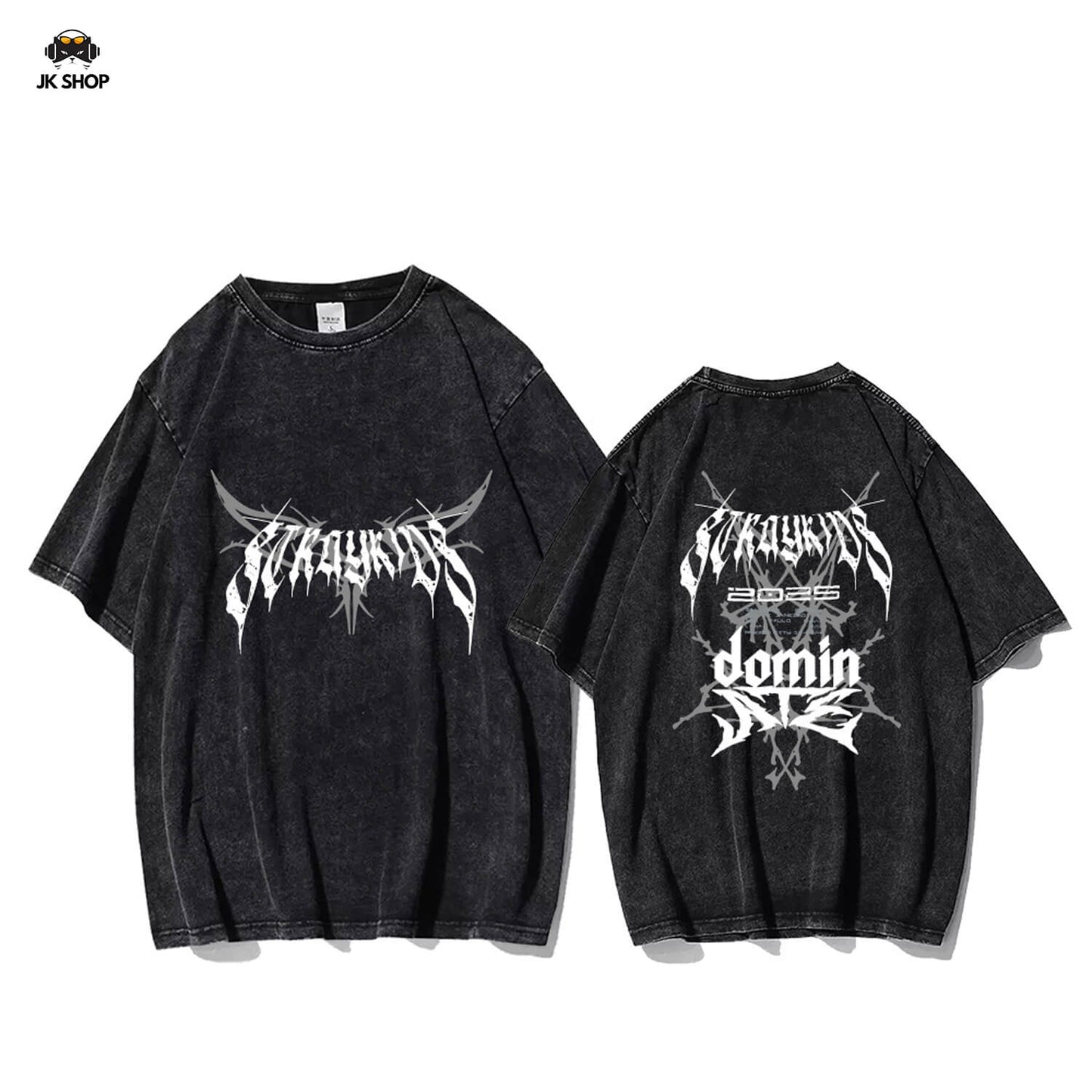 StrayKids Domin ATE Tour Vintage Washed T-Shirt Collection2