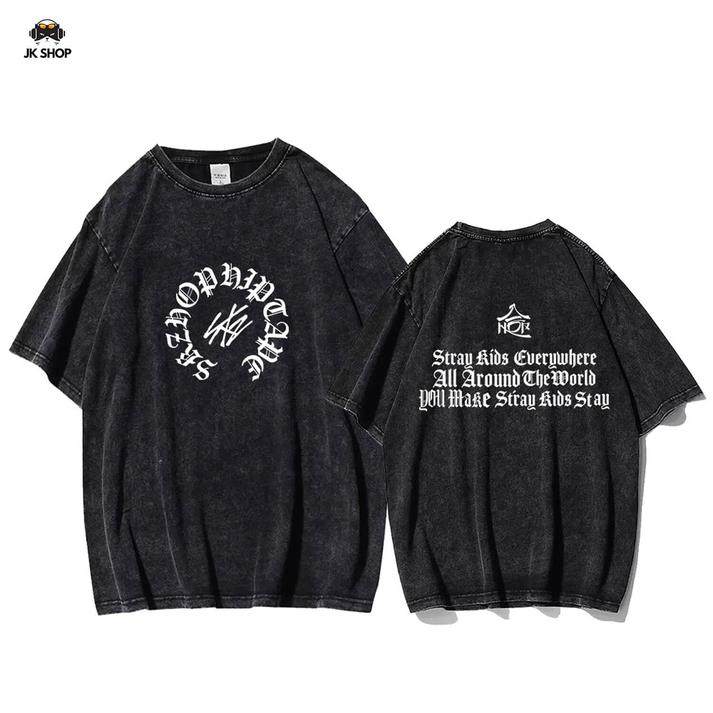 StrayKids insipired HOP Vintage Washed T-Shirt