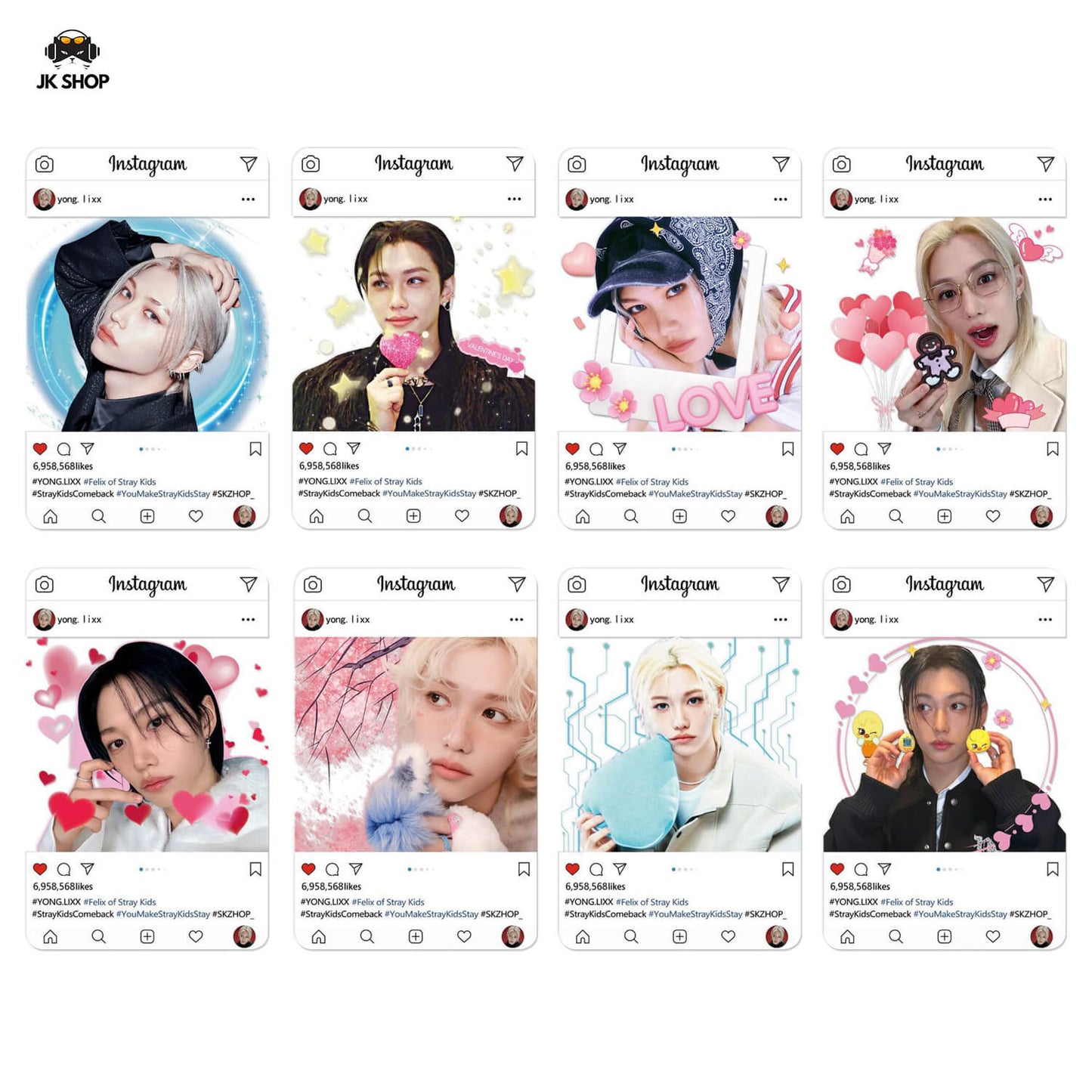Straykids Transparent instagram Card Collection<New KARMA Collection!>