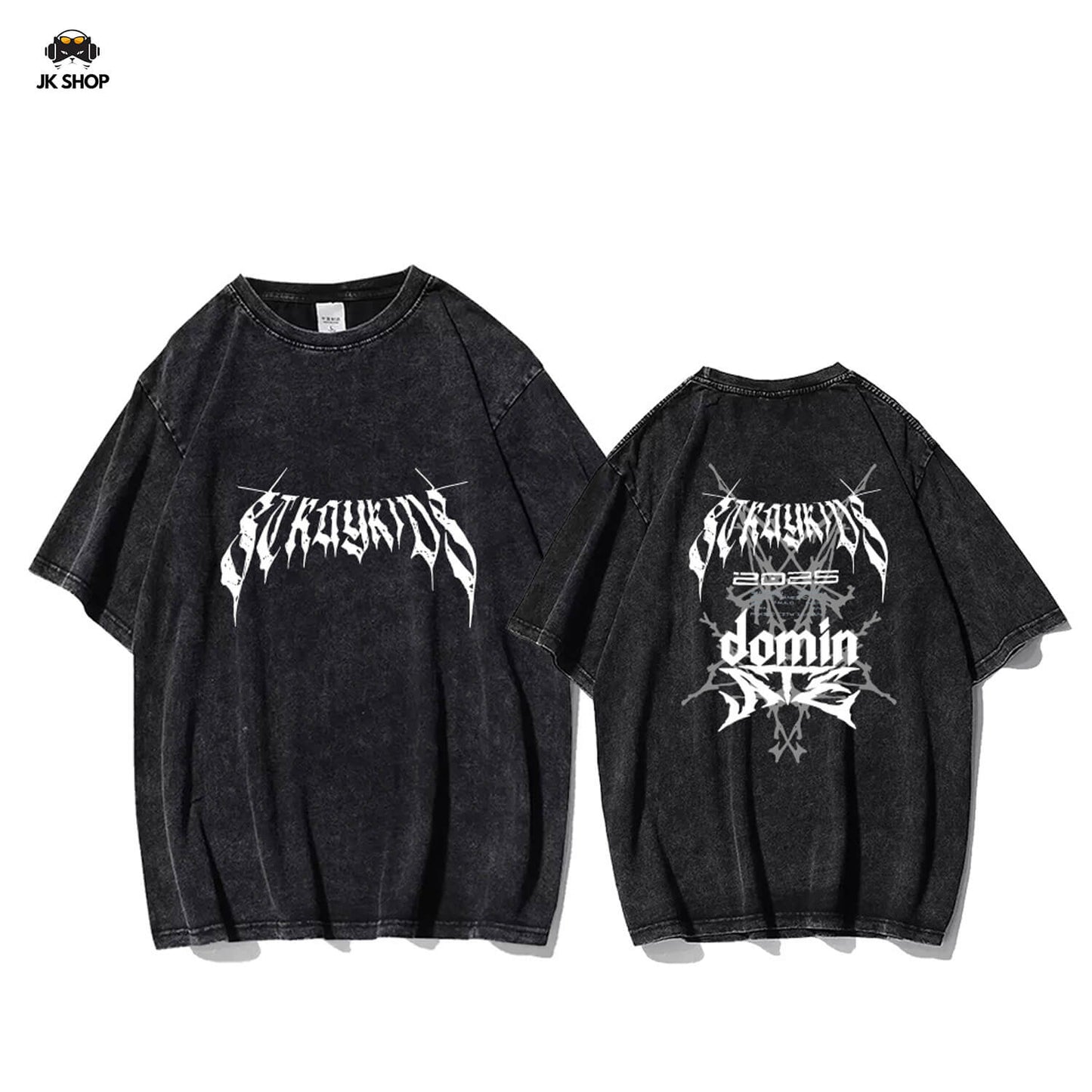 StrayKids Domin ATE Tour Vintage Washed T-Shirt Collection2