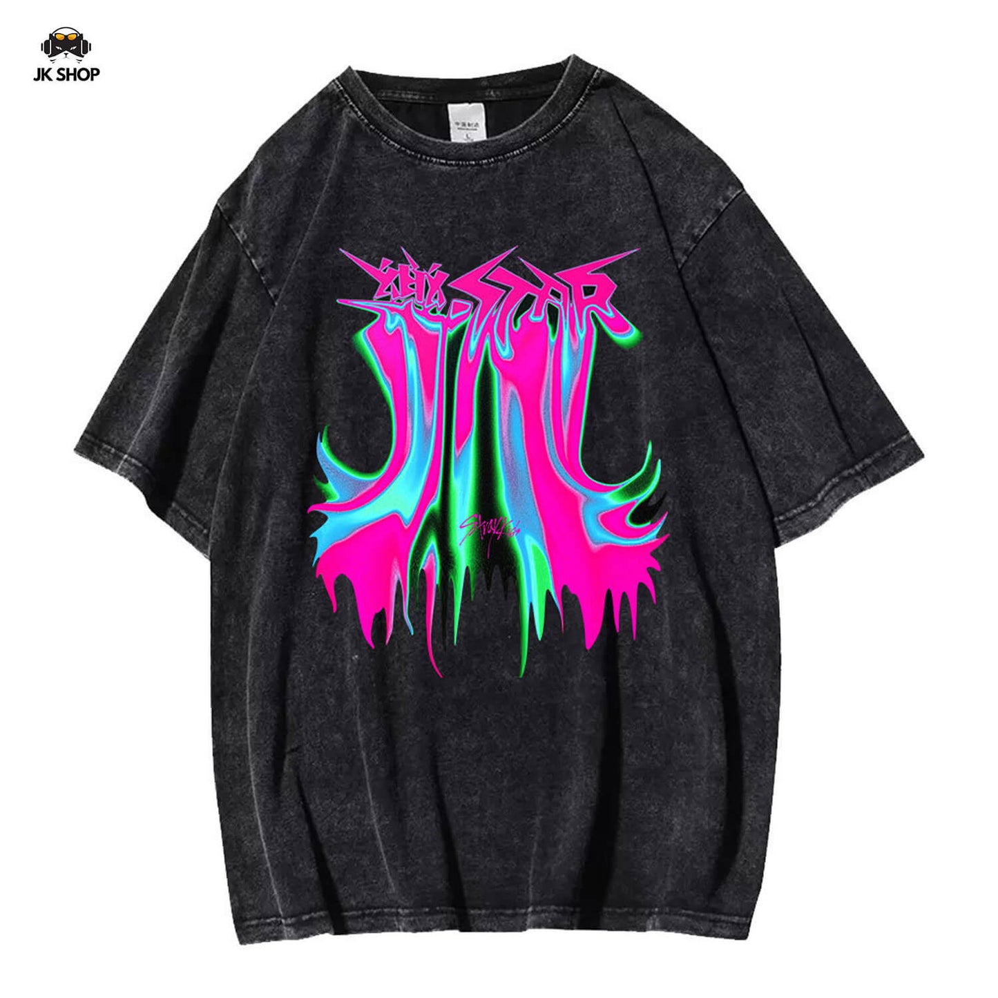 StrayKids RockStar Vintage Washed T-Shirt