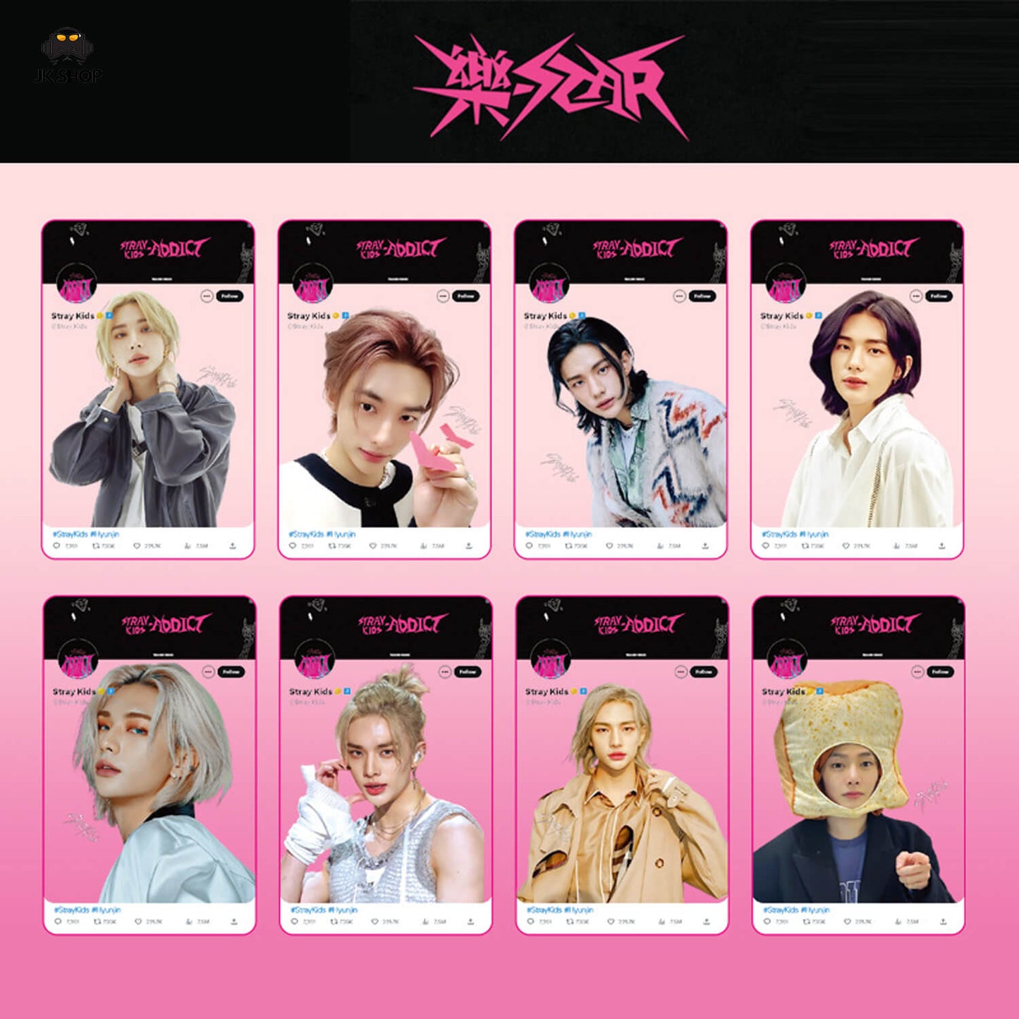 Straykids Transparent instagram Card Collection<New KARMA Collection!>