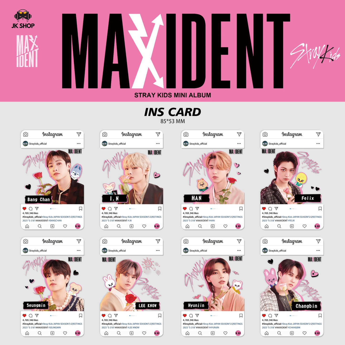 Straykids Transparent instagram Card Collection<New KARMA Collection!>