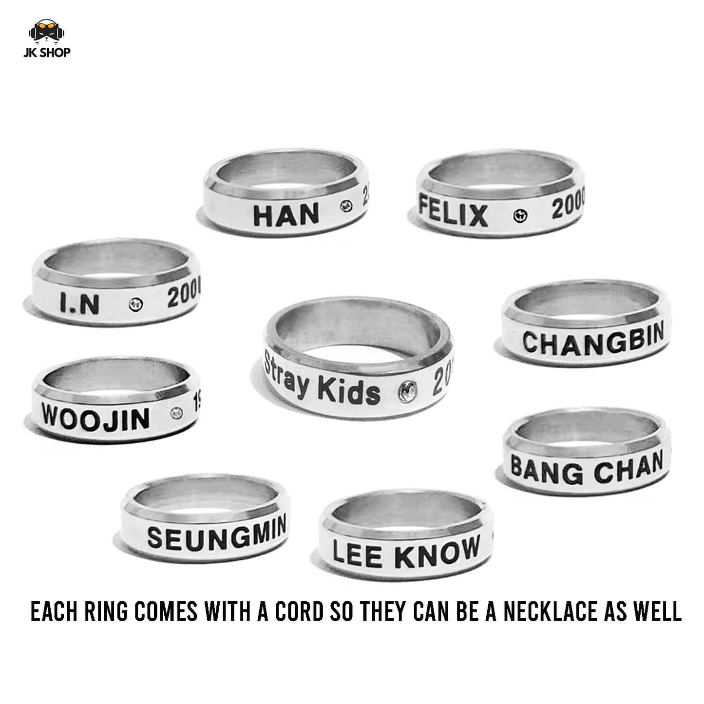 StrayKids All member Diamond Ring Collection