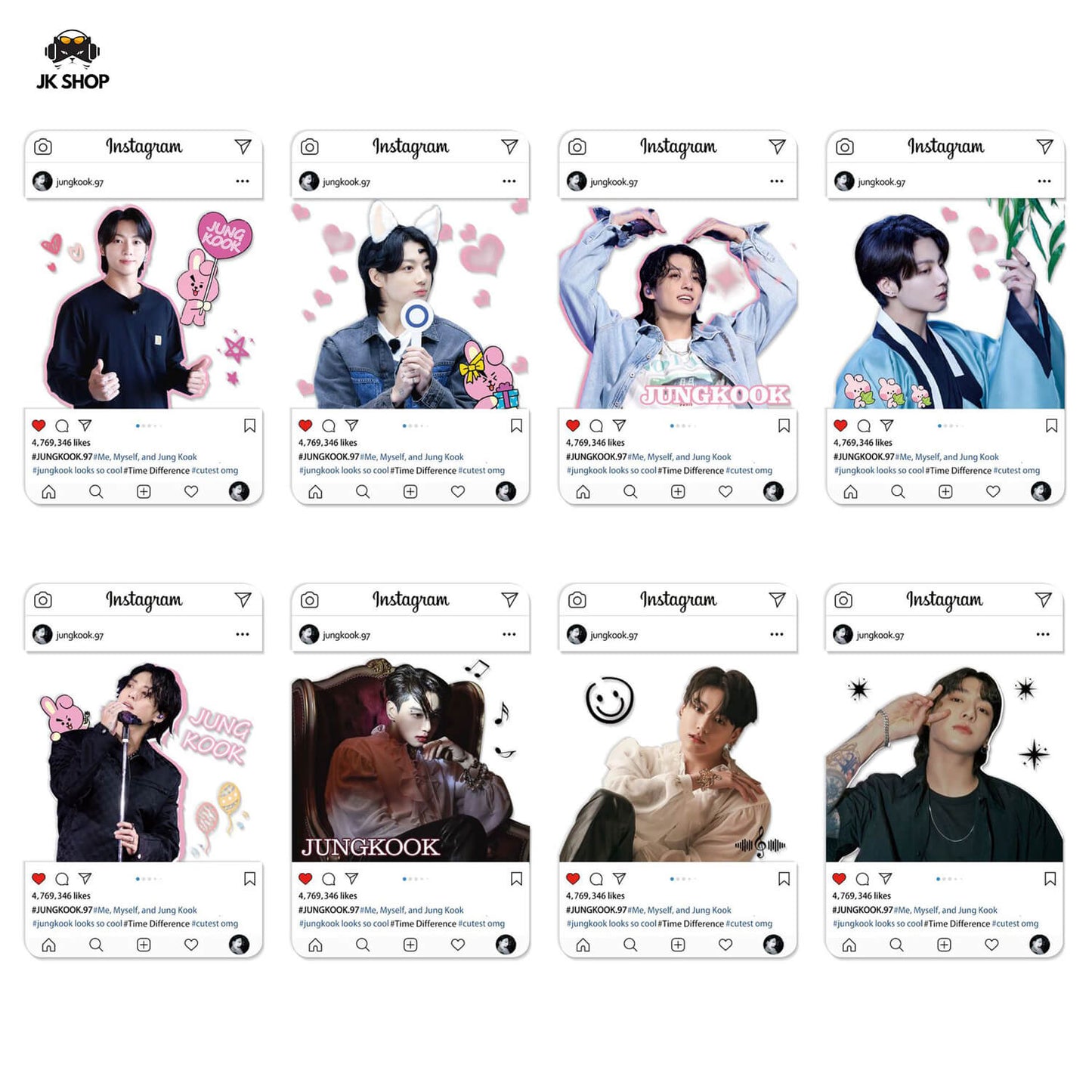 BTS Transparent Instagram Card