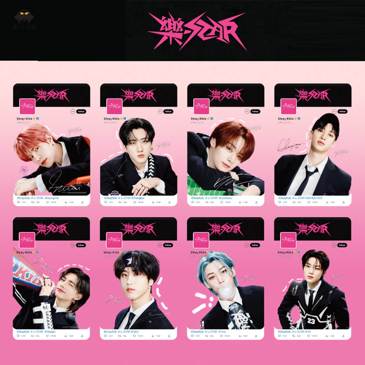 Straykids Transparent instagram Card Collection<New KARMA Collection!>