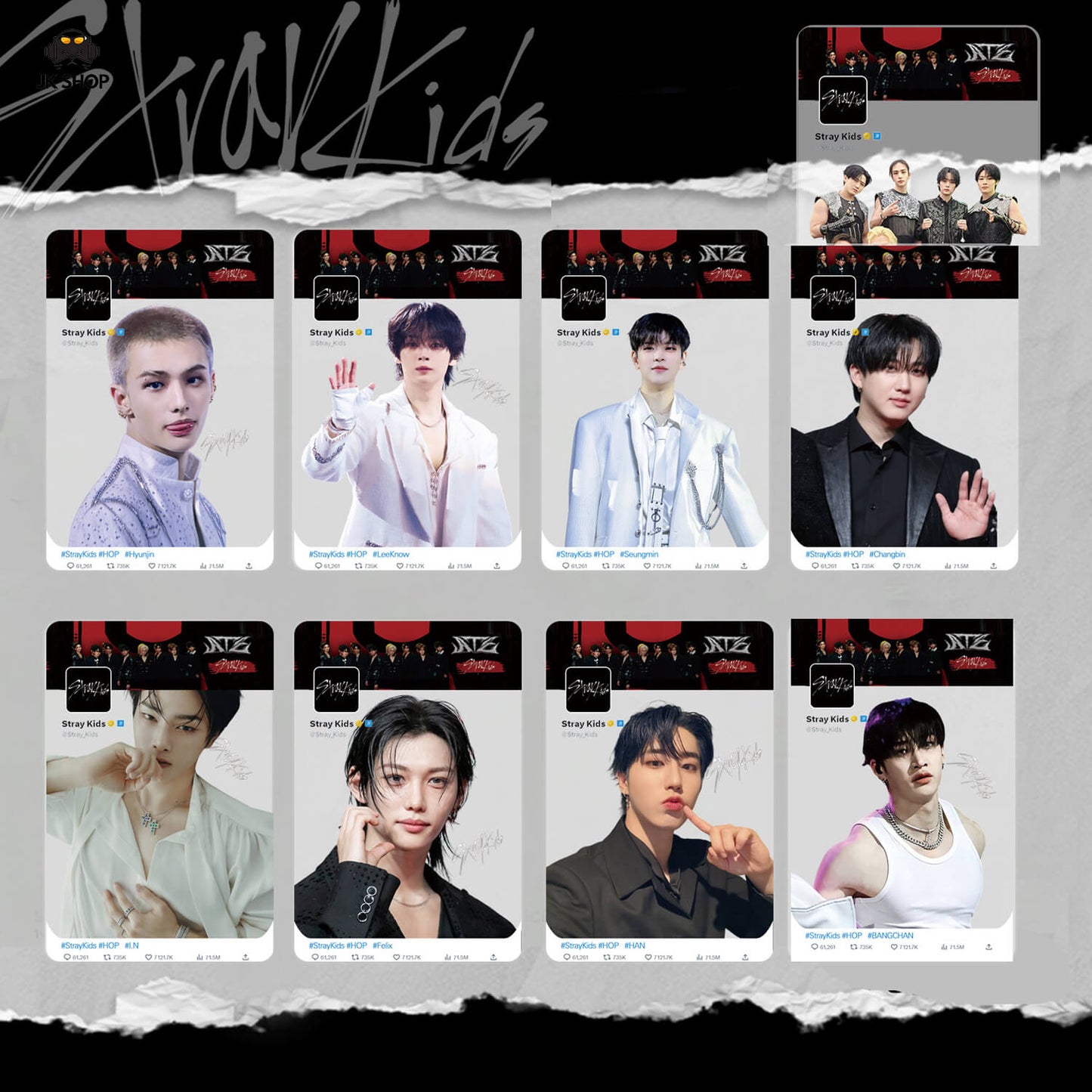 Straykids Transparent instagram Card Collection<New KARMA Collection!>