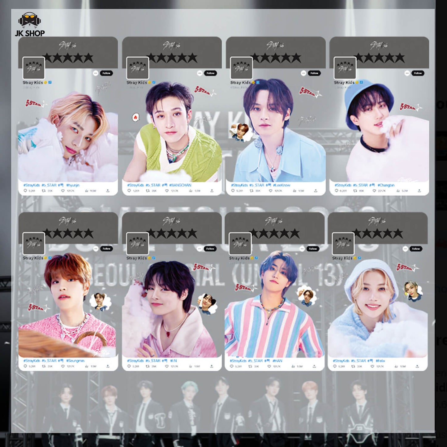 Straykids Transparent instagram Card Collection<New KARMA Collection!>