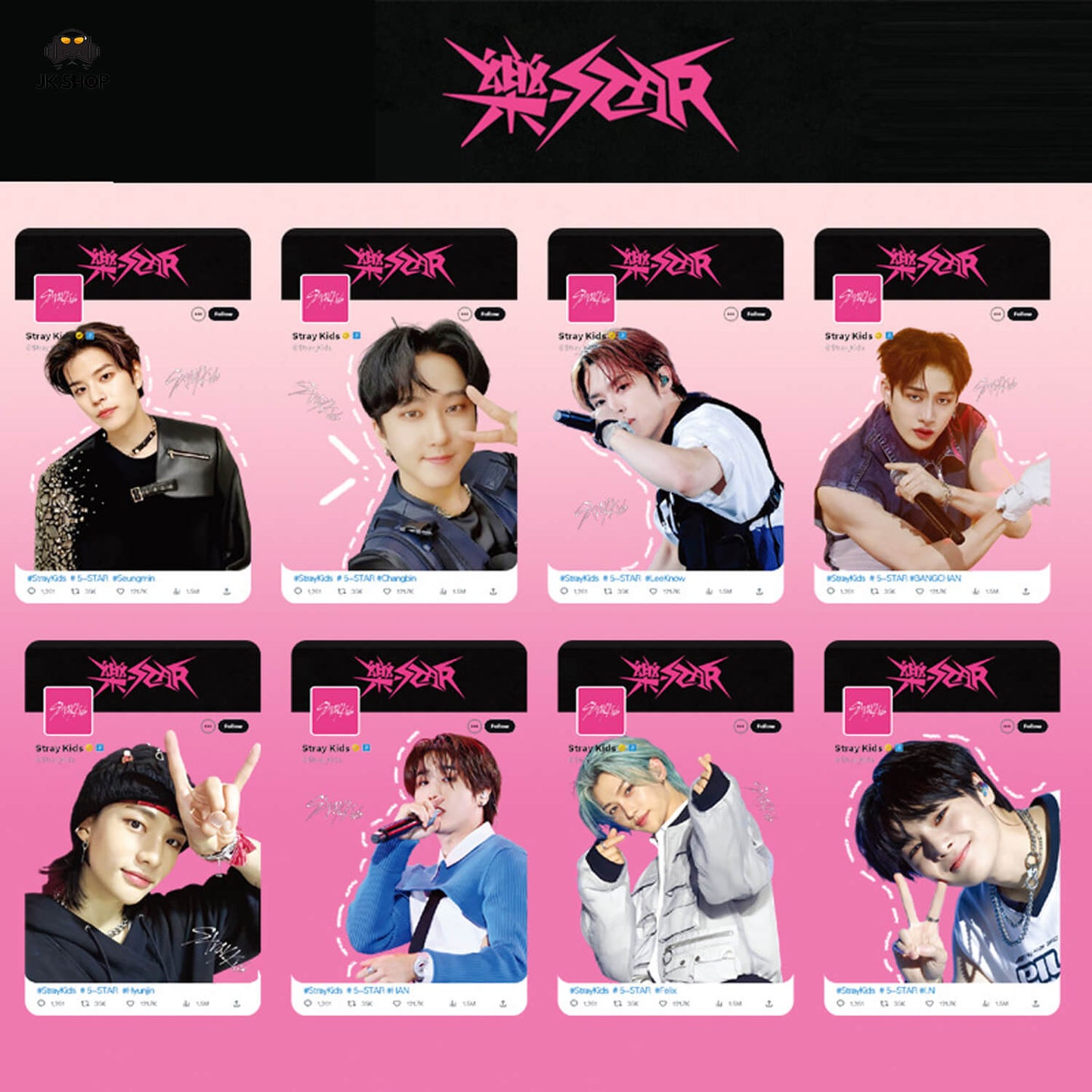 Straykids Transparent instagram Card Collection<New KARMA Collection!>