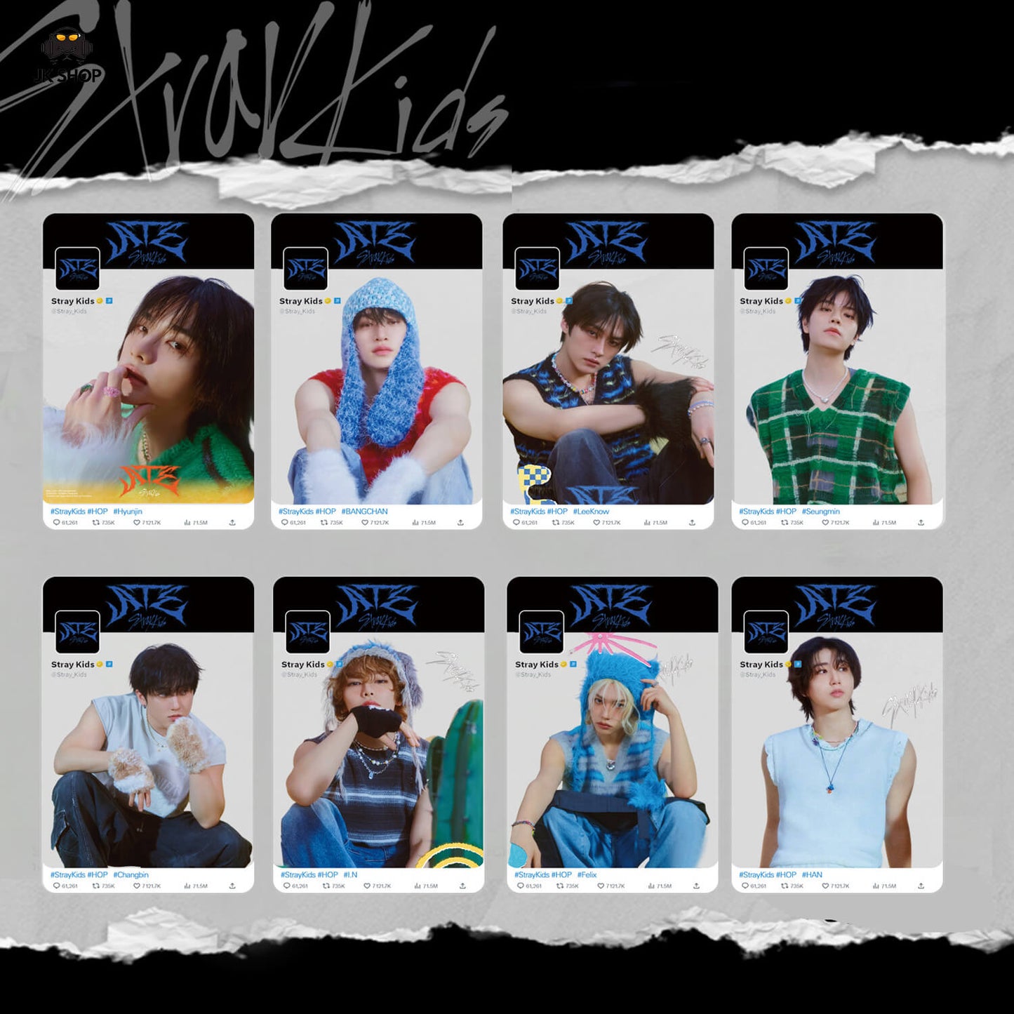 Straykids Transparent instagram Card Collection<New KARMA Collection!>