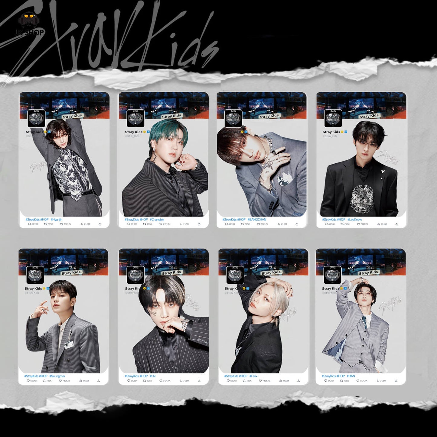 Straykids Transparent instagram Card Collection<New KARMA Collection!>