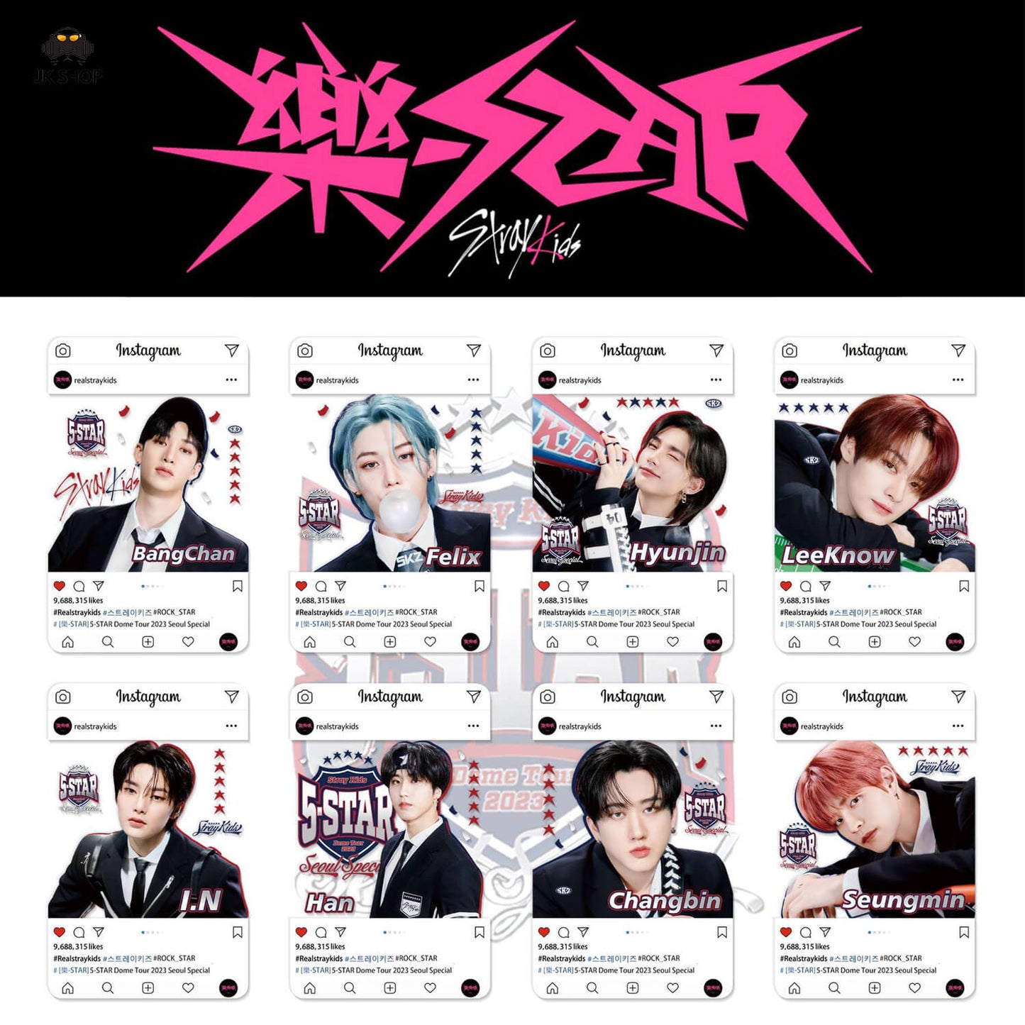 Straykids Transparent instagram Card Collection<New KARMA Collection!>