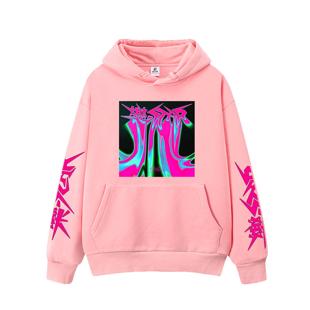 StrayKids Rockstar Album Cover Hoodie Collection