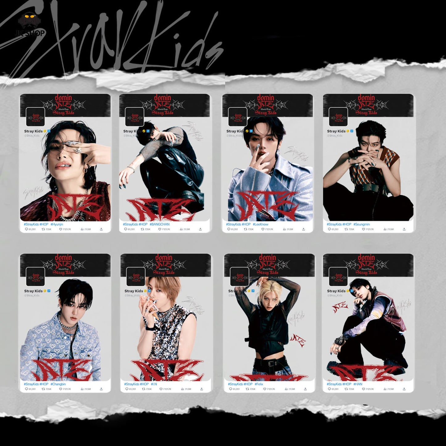 Straykids Transparent instagram Card Collection<New KARMA Collection!>