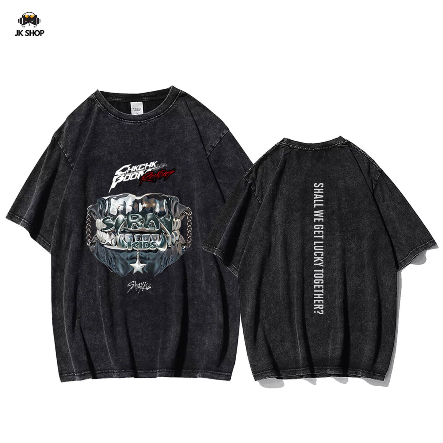 StrayKids insipired SLASH Vintage Washed T-Shirt