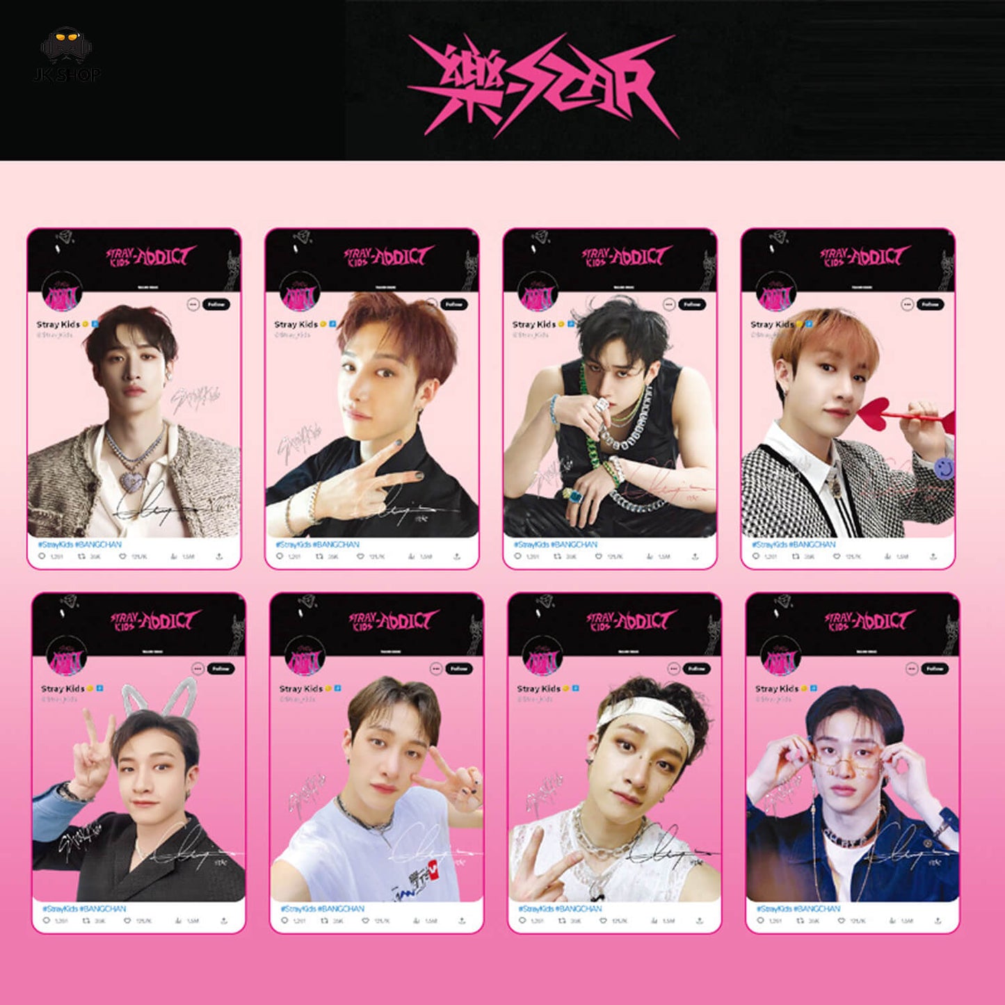 Straykids Transparent instagram Card Collection<New KARMA Collection!>