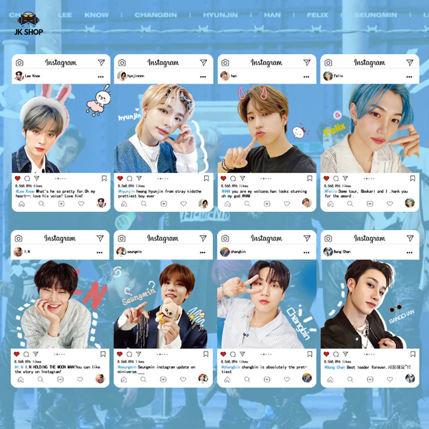 Straykids Transparent instagram Card Collection<New KARMA Collection!>