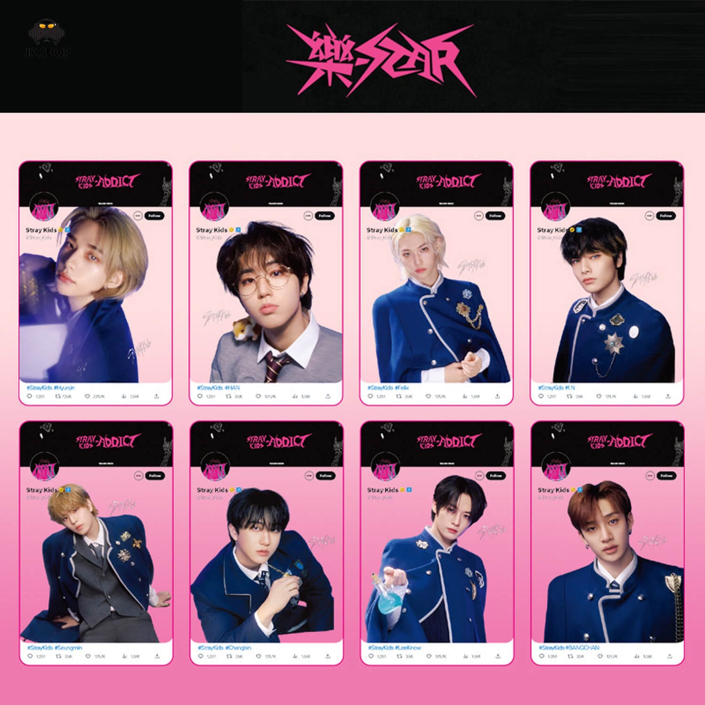 Straykids Transparent instagram Card Collection<New KARMA Collection!>