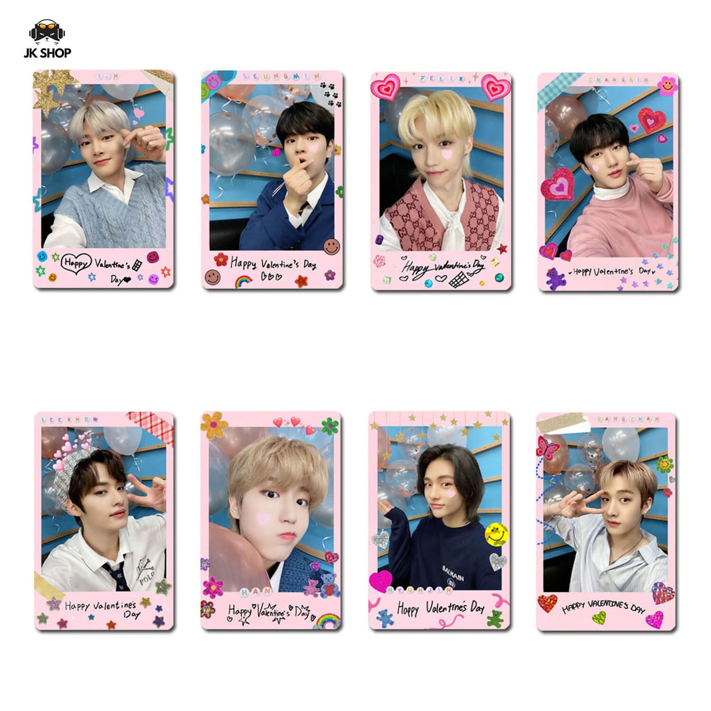 StrayKids Pink Polaroid Card