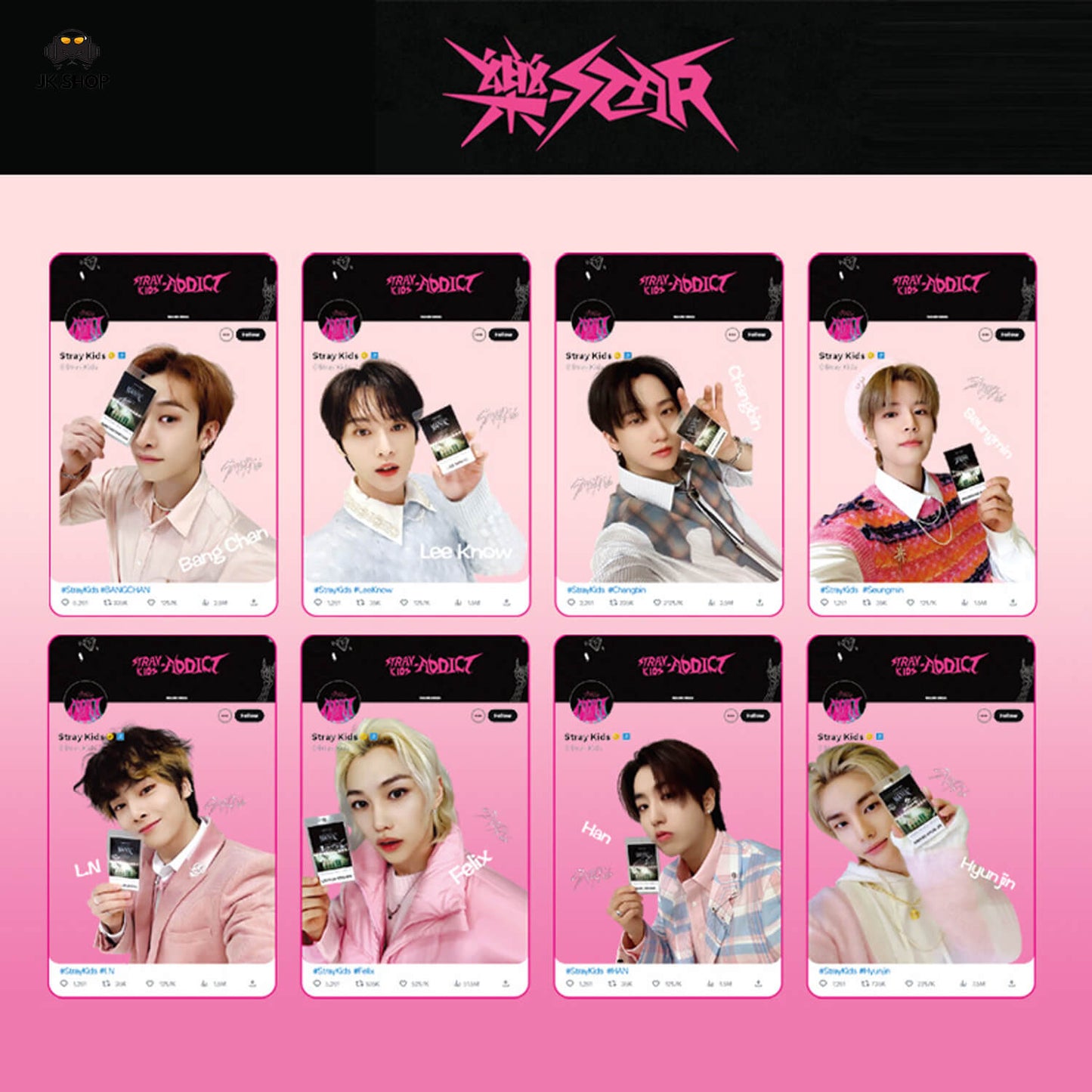Straykids Transparent instagram Card Collection<New KARMA Collection!>