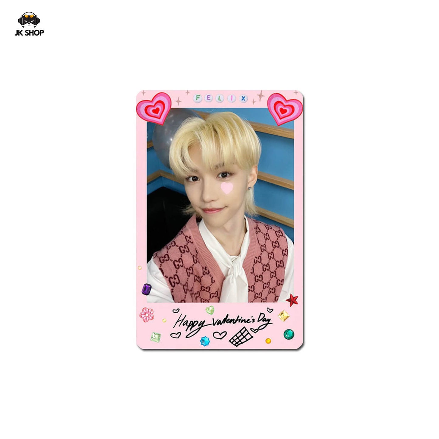 StrayKids Pink Polaroid Card