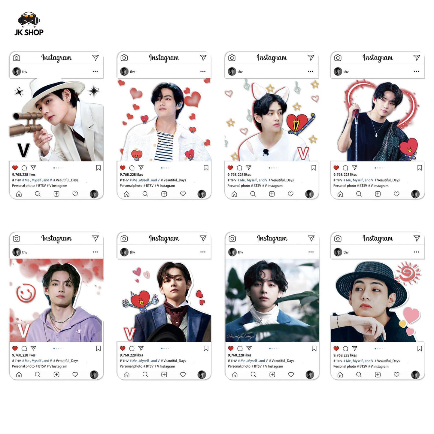 BTS Transparent Instagram Card