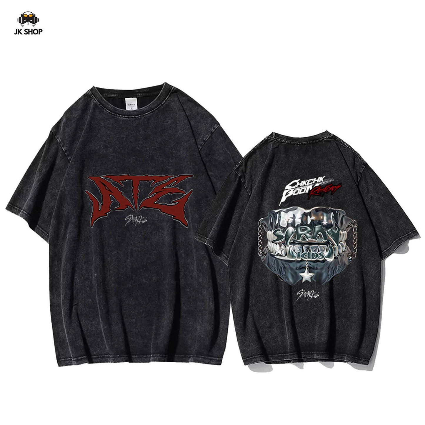 StrayKids insipired SLASH Vintage Washed T-Shirt