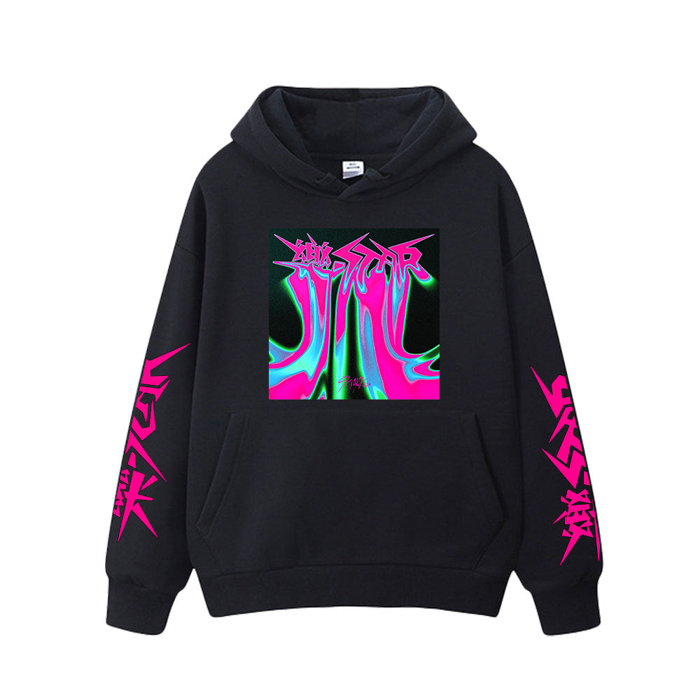 StrayKids Rockstar Album Cover Hoodie Collection