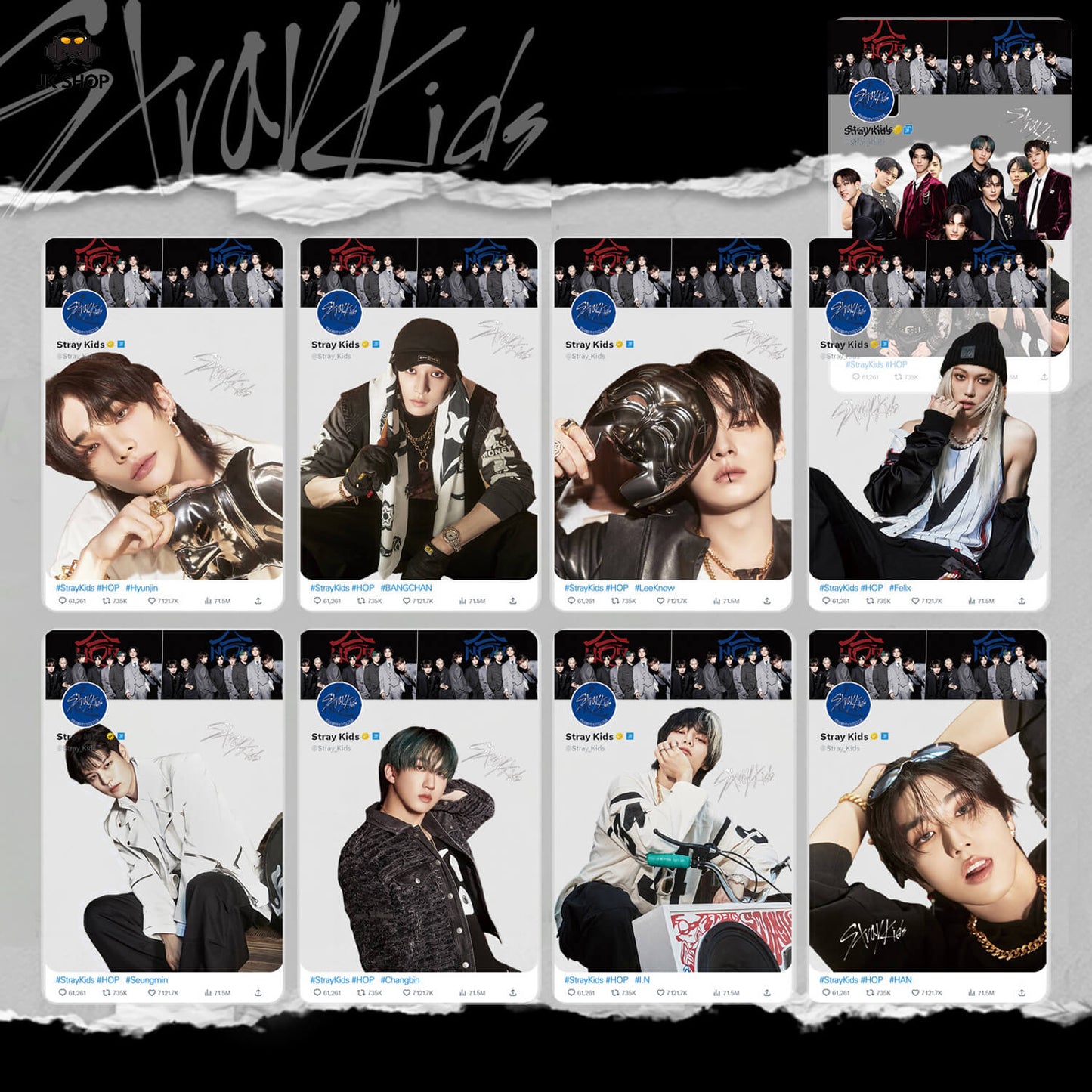 Straykids Transparent instagram Card Collection<New KARMA Collection!>