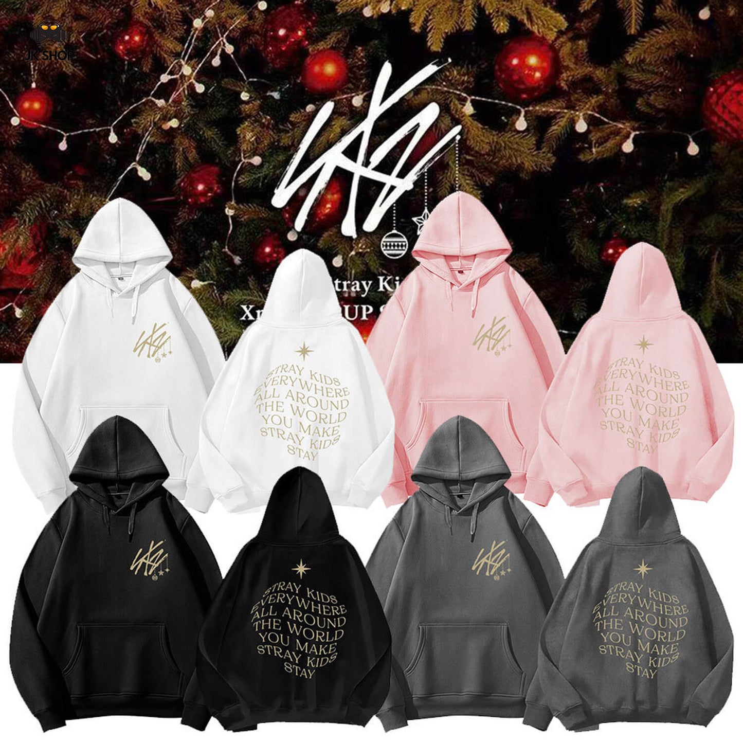 StrayKids Christmas Hoodie Collection 1