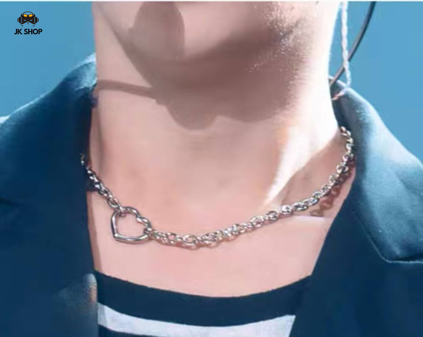 StrayKids Leeknow Heart Necklace