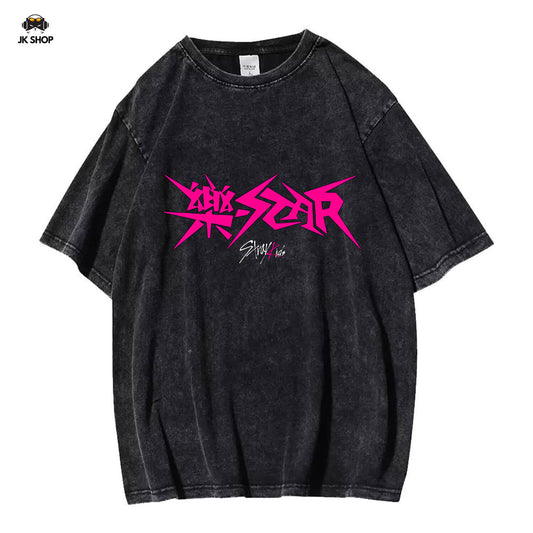 StrayKids RockStar Vintage Washed T-Shirt