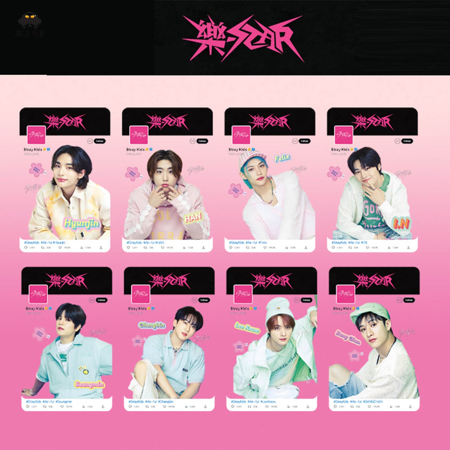 Straykids Transparent instagram Card Collection<New KARMA Collection!>