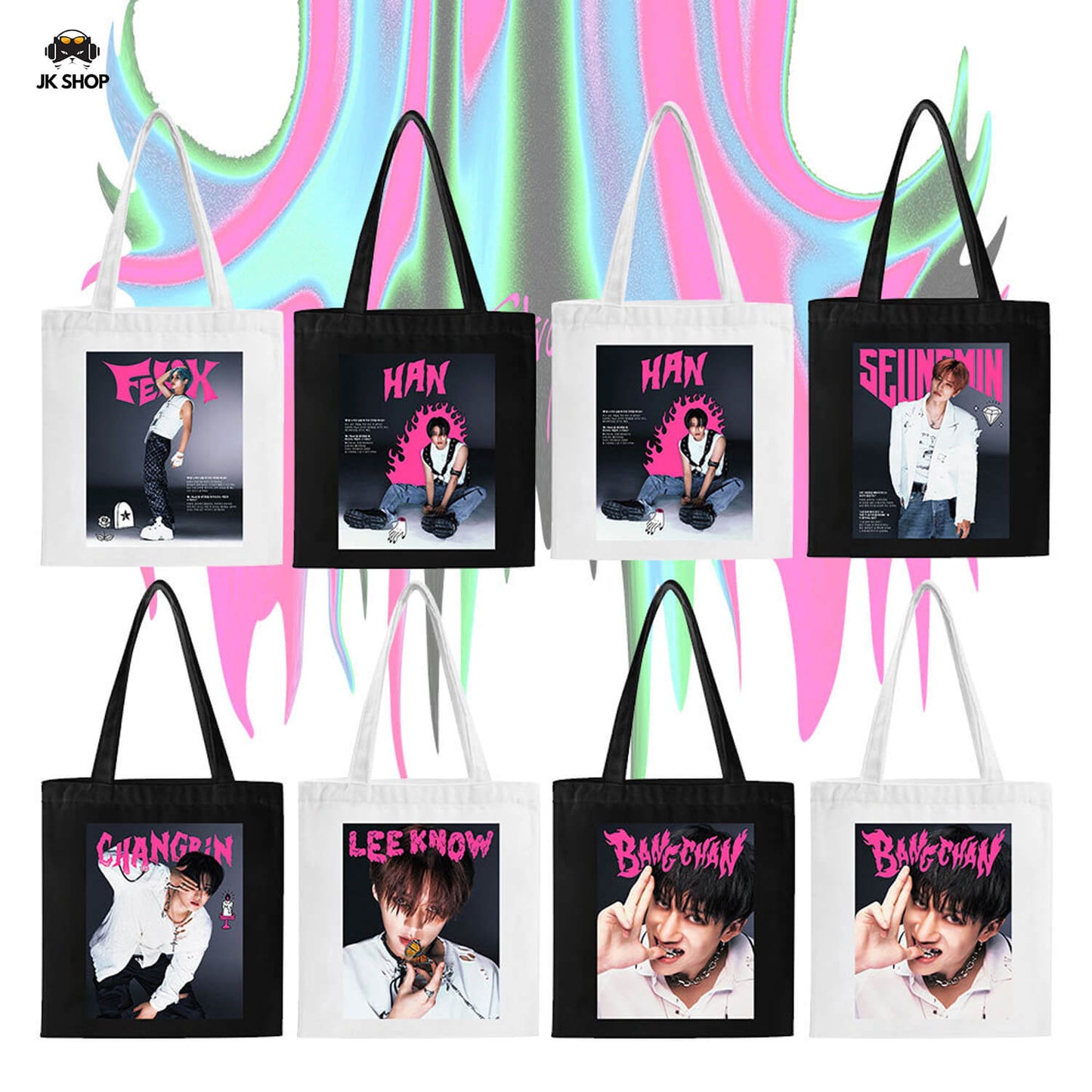 StrayKids RockStar Pics Totebag