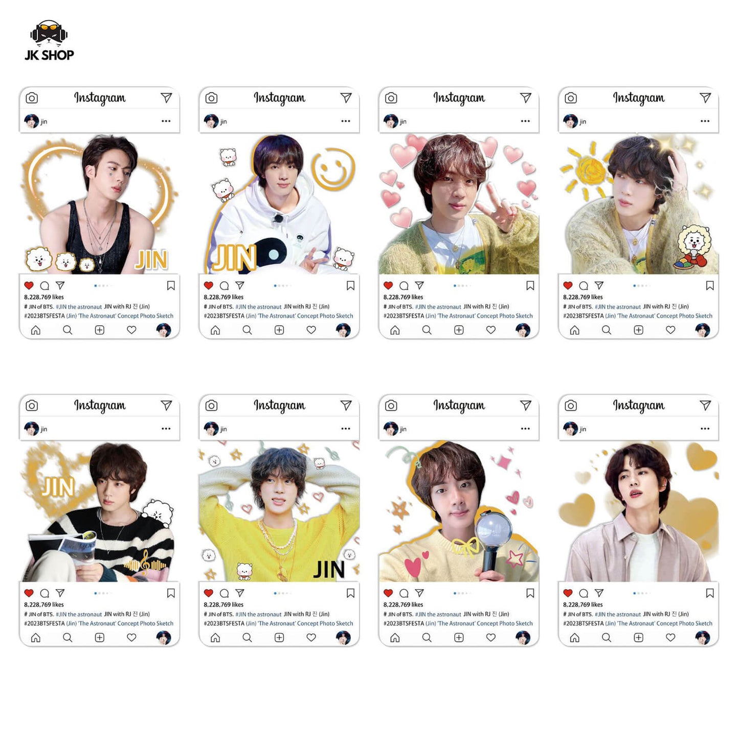 BTS Transparent Instagram Card