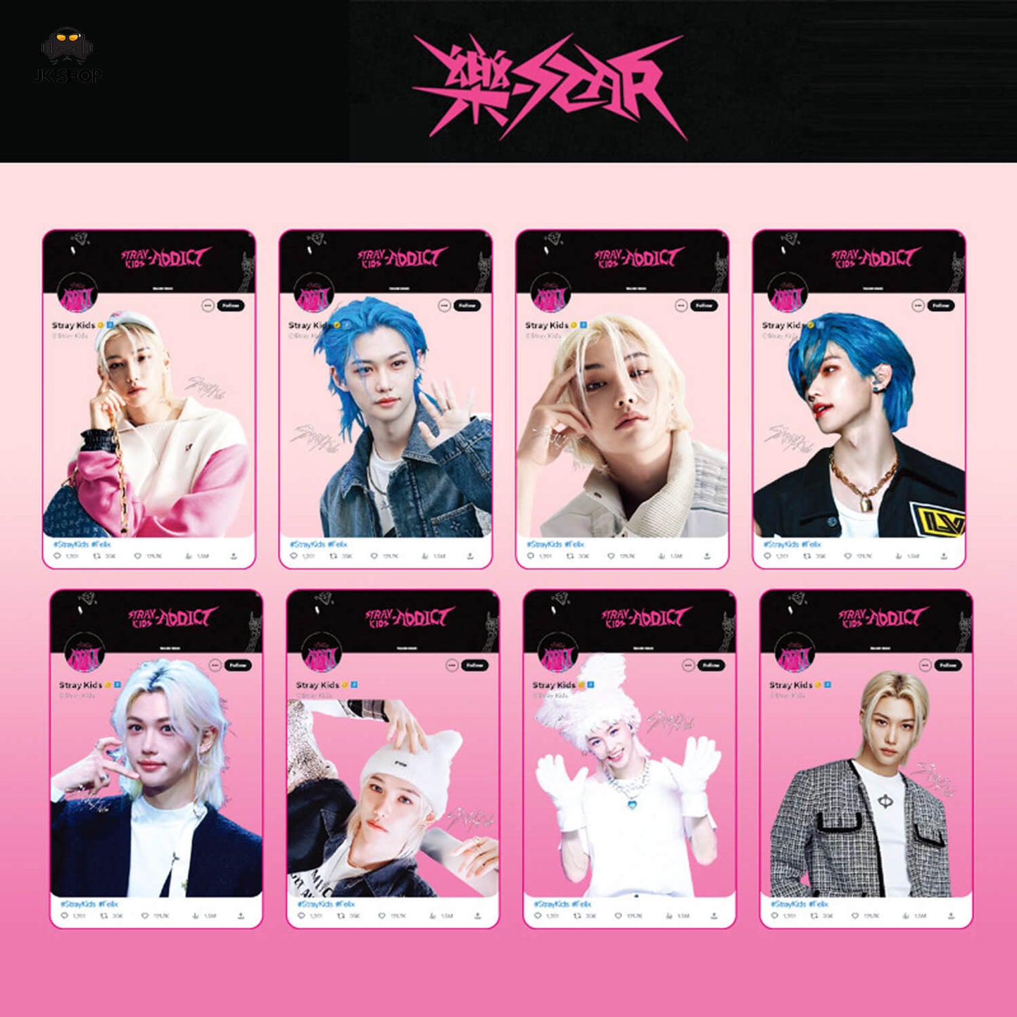 Straykids Transparent instagram Card Collection<New KARMA Collection!>