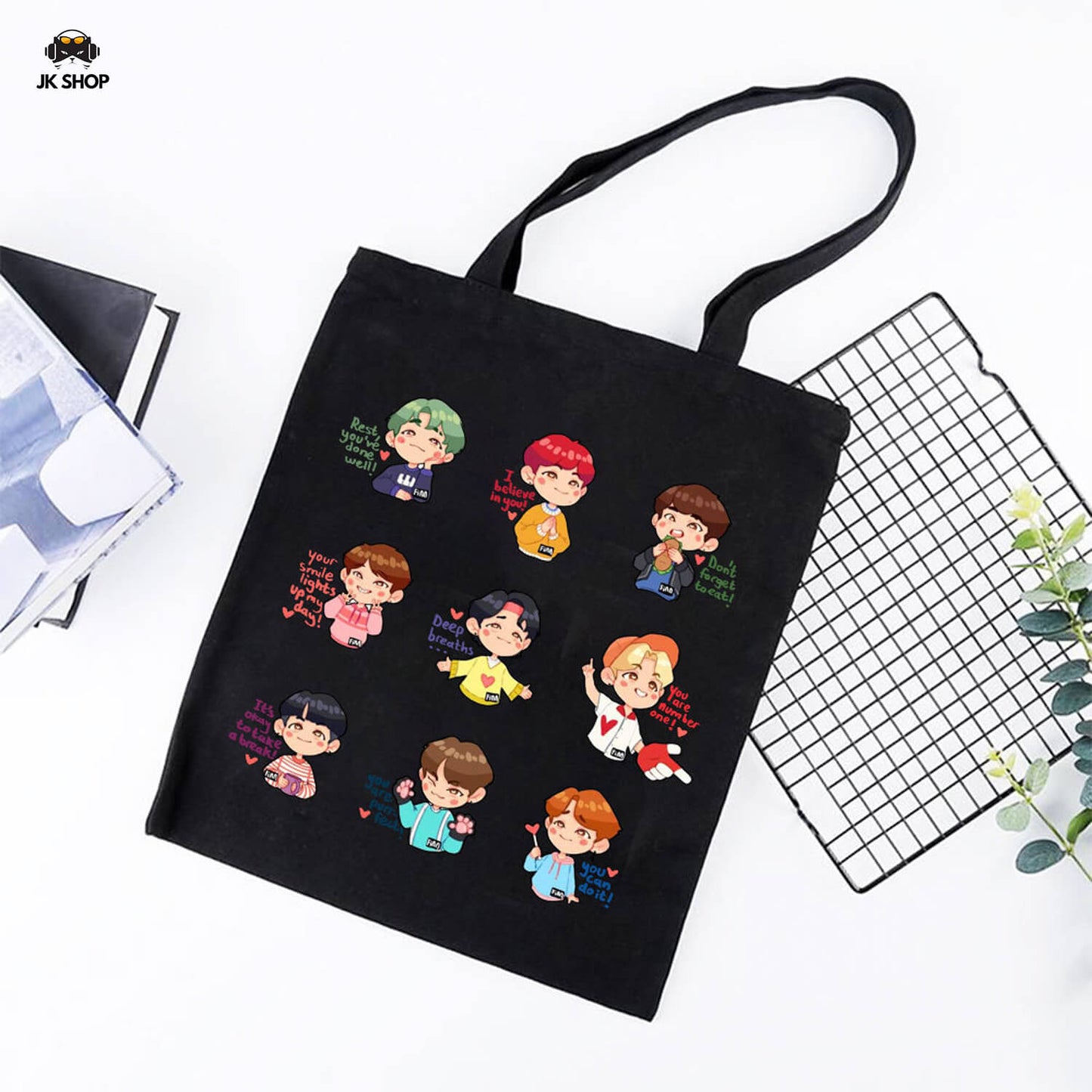 StrayKids Cartoon Totebag
