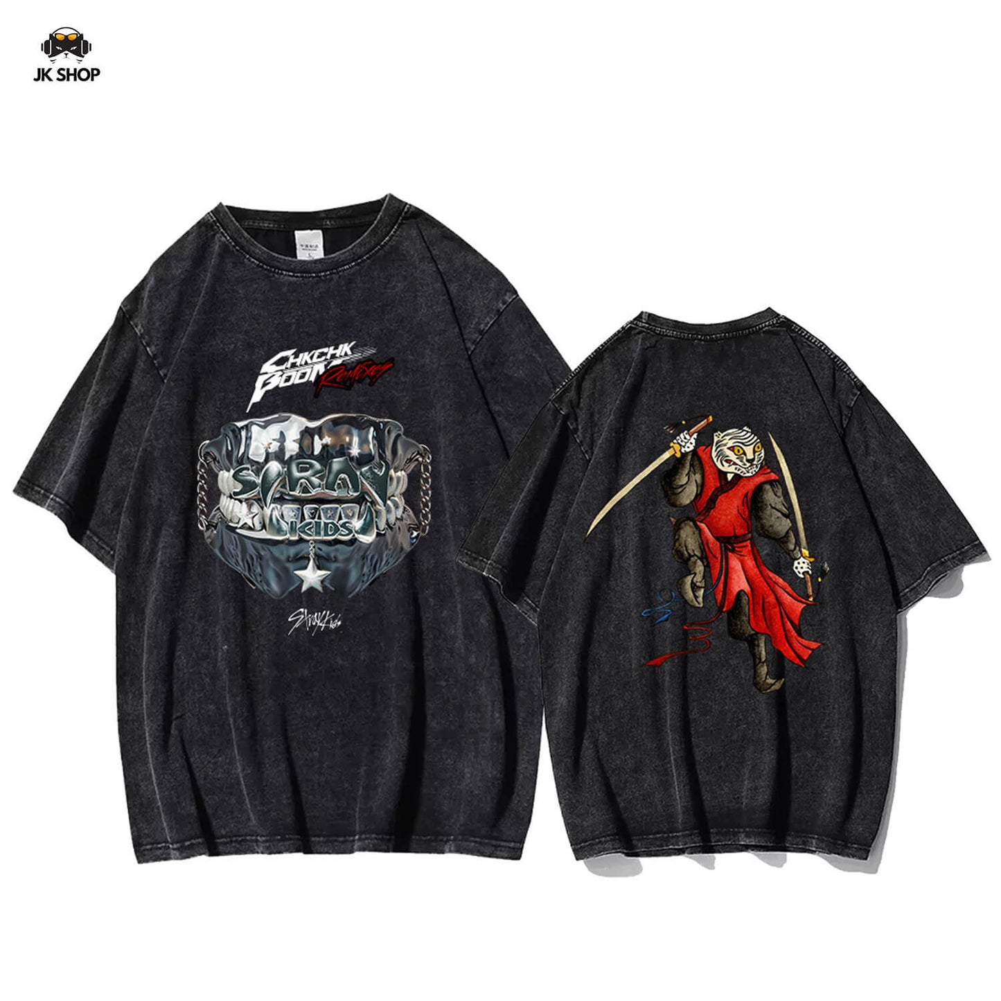 StrayKids insipired SLASH Vintage Washed T-Shirt