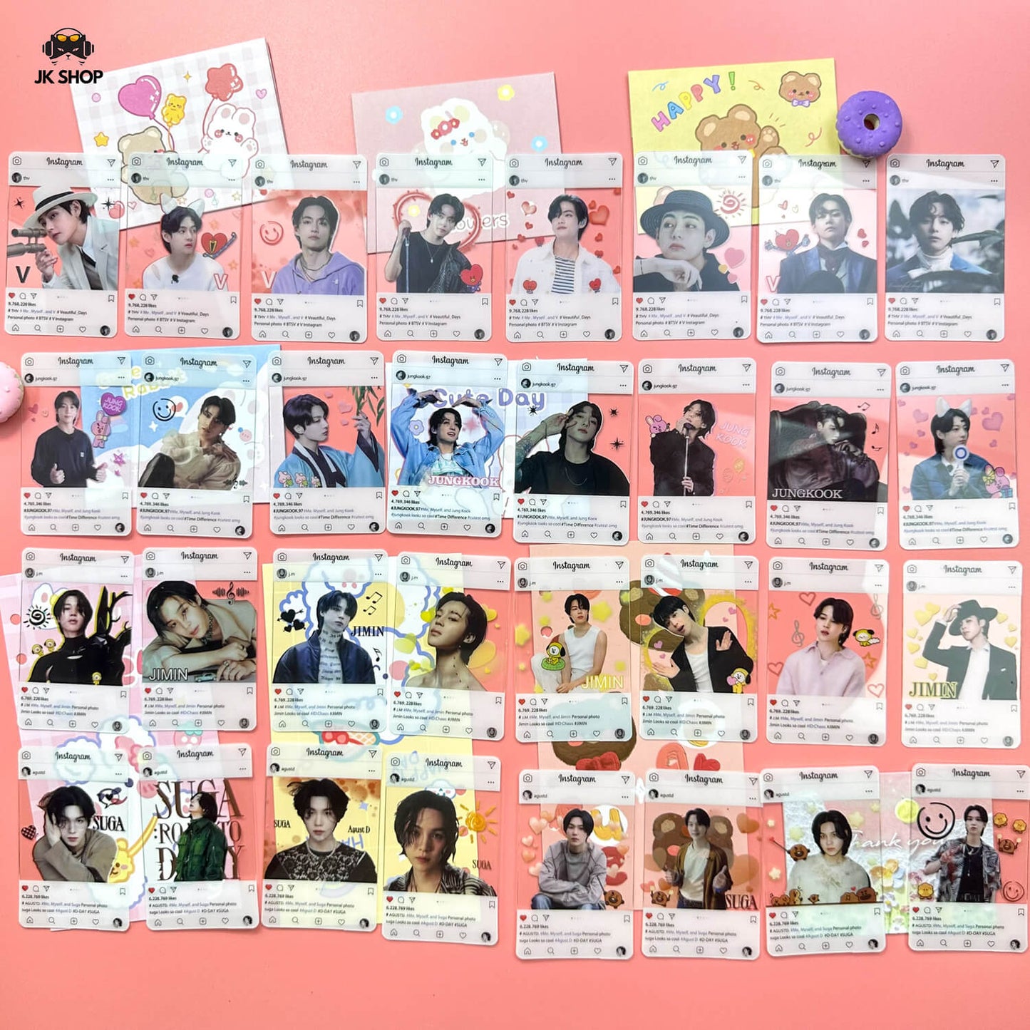BTS Transparent Instagram Card