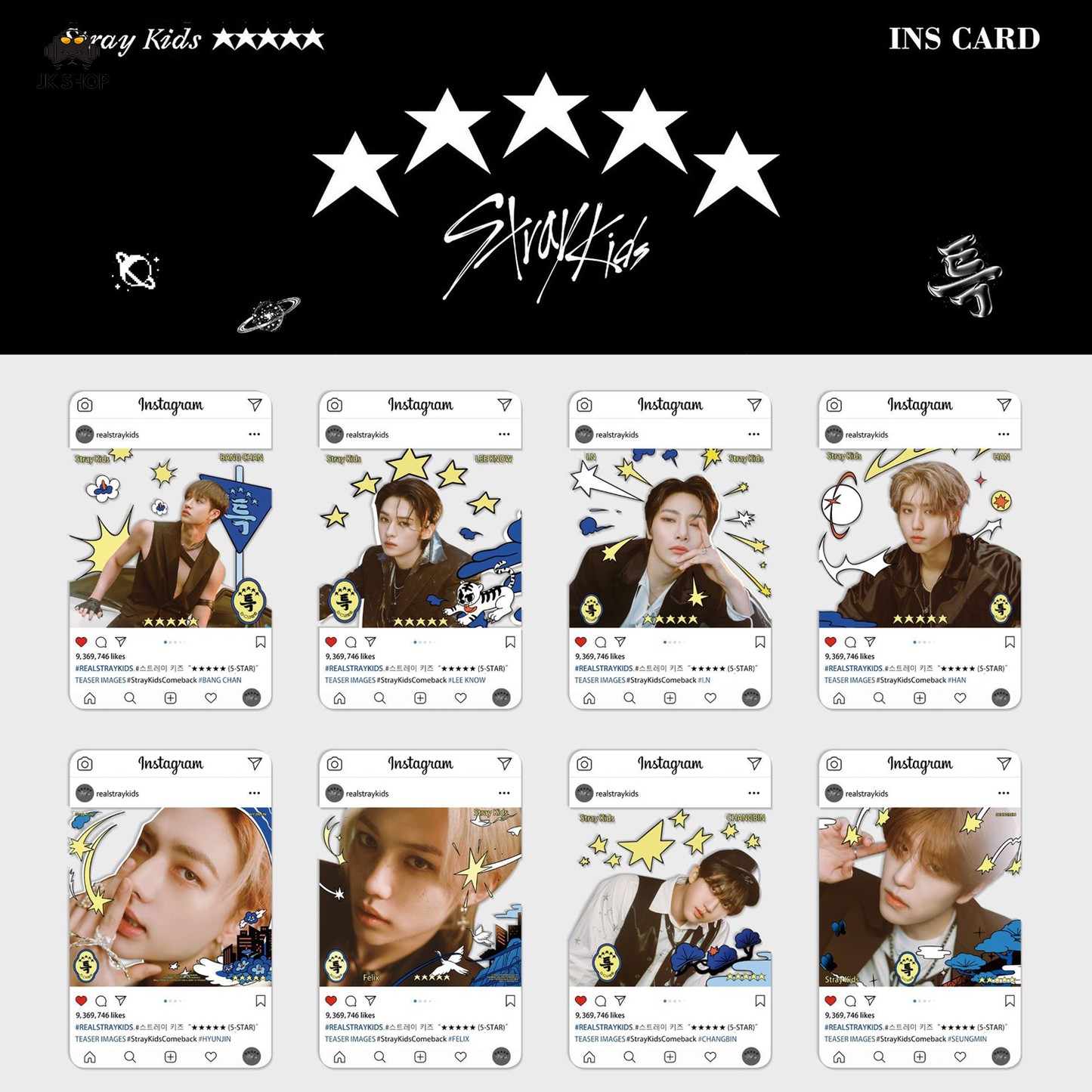 Straykids Transparent instagram Card Collection<New KARMA Collection!>