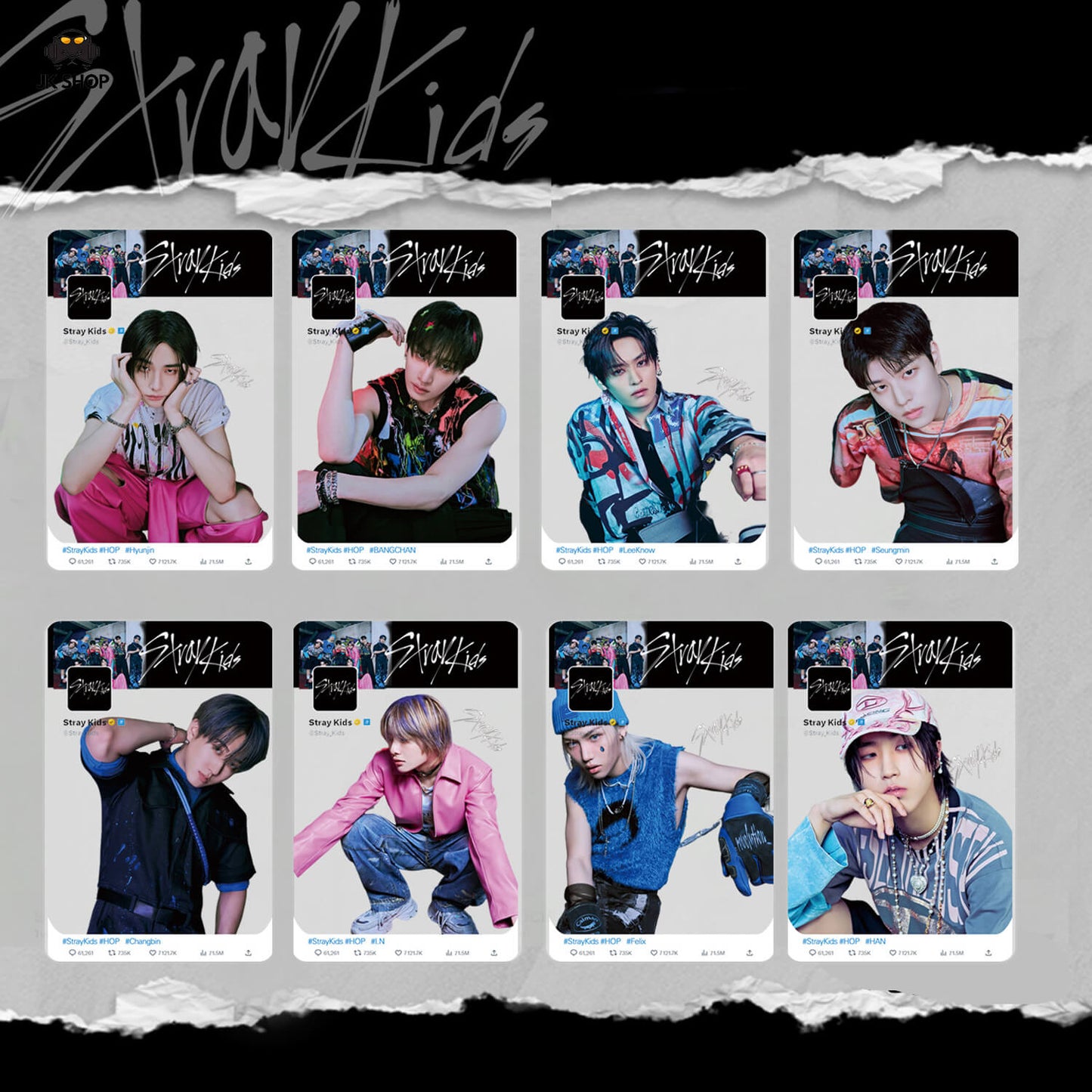 Straykids Transparent instagram Card Collection<New KARMA Collection!>