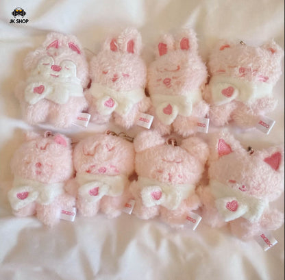 SK pink mini Scarf Plushies