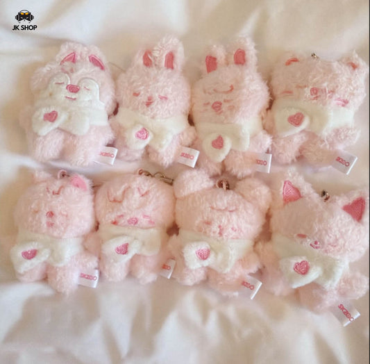 SK pink mini Scarf Plushies