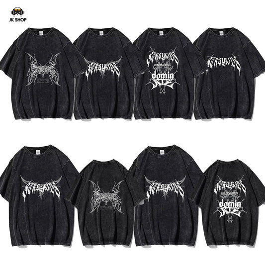StrayKids Domin ATE Tour Vintage Washed T-Shirt Collection2