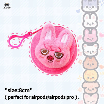 SK Mini Plush Airpods Pouch Coin Purse