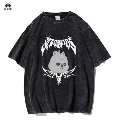 StrayKids Domin ATE Tour Vintage Washed T-Shirt Collection1