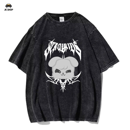 StrayKids Domin ATE Tour Vintage Washed T-Shirt Collection1