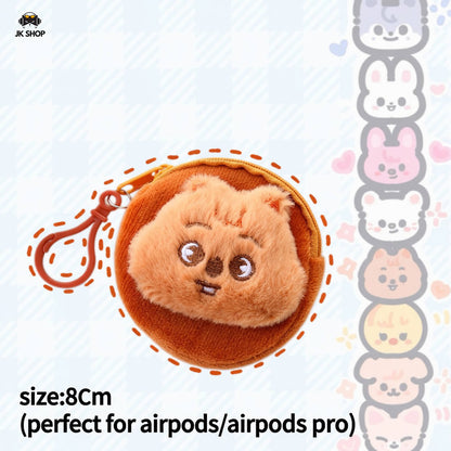 SK Mini Plush Airpods Pouch Coin Purse